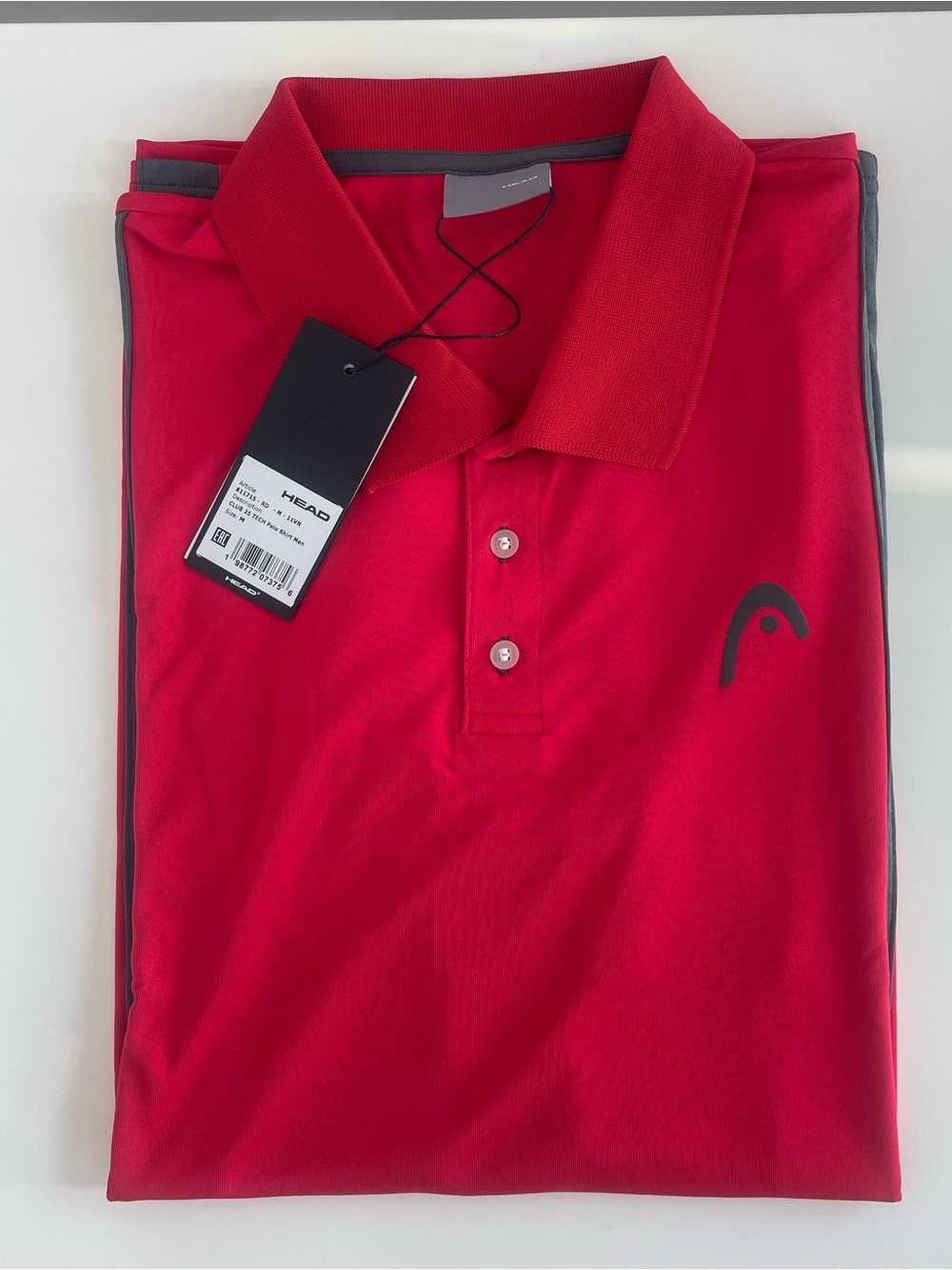 HEAD Men’s Red Polo with Contrast Logo
